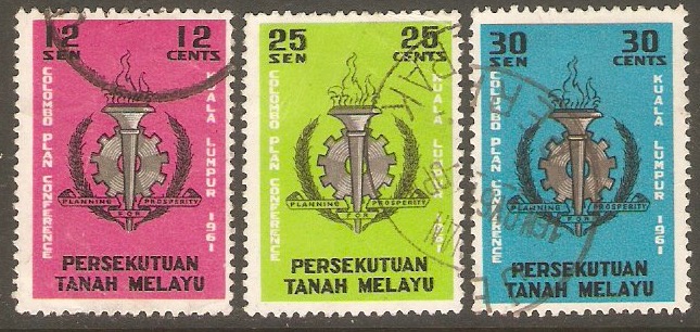 Malayan Federation Colombo Plan set. SG20-SG22.